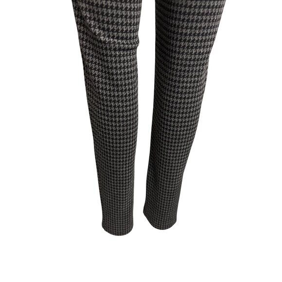 J.McLaughlin Womens Houndstooth Patterned Slim Fit Pants Size 0 Black/Gray Rayon - Picture 3 of 13